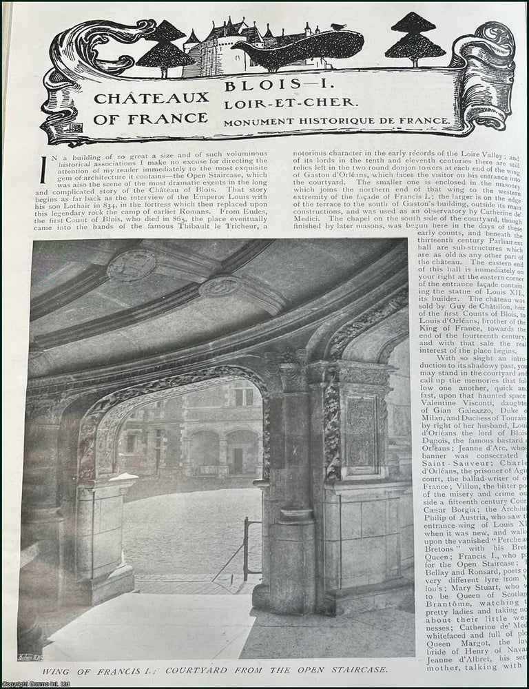 Item #510576 Blois, Loir-Et-Cher. Monument Historique De France. Several pictures and...