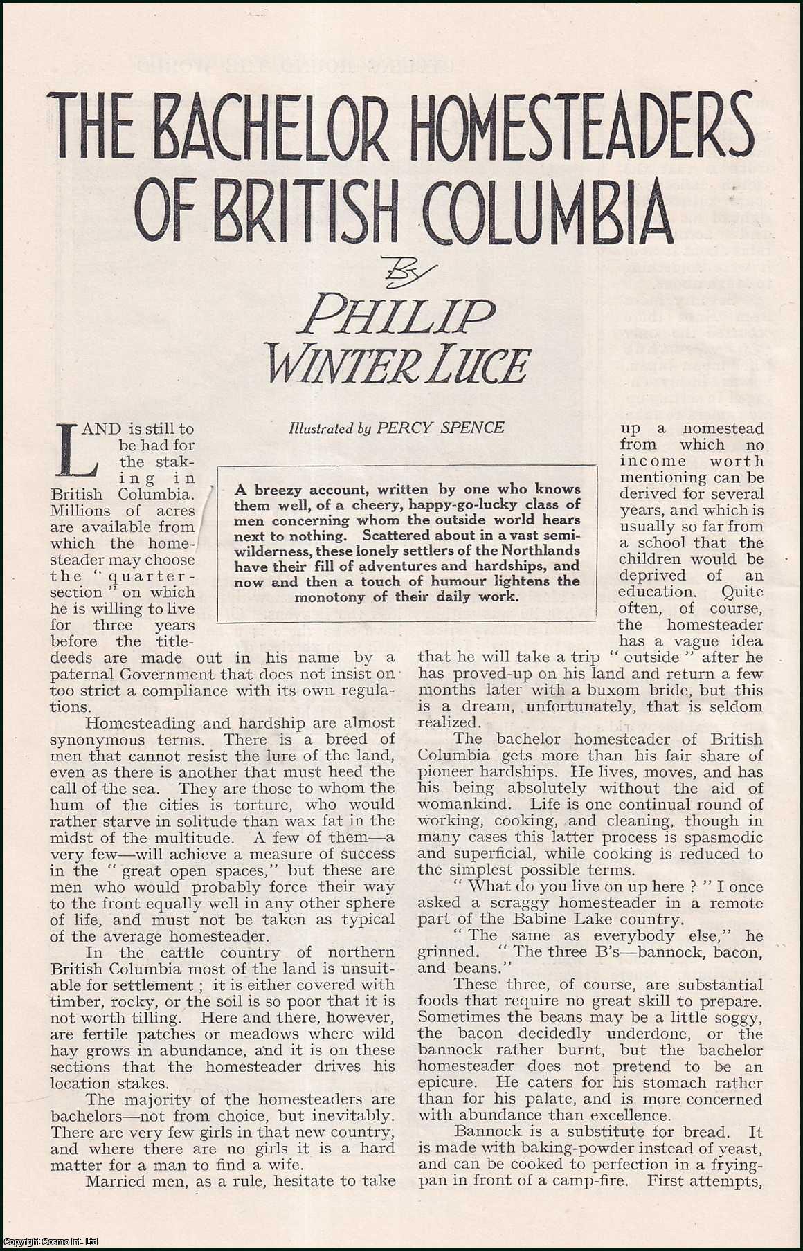 The Bachelor Homesteaders of British Columbia. WIDE WORLD MAGAZINE ...