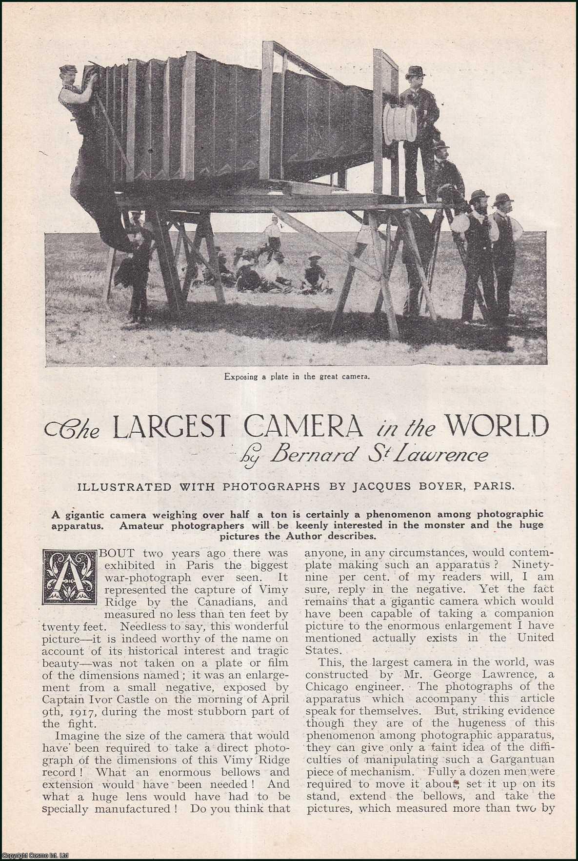Photography : the Largest Camera in the World. A description of Mr ...