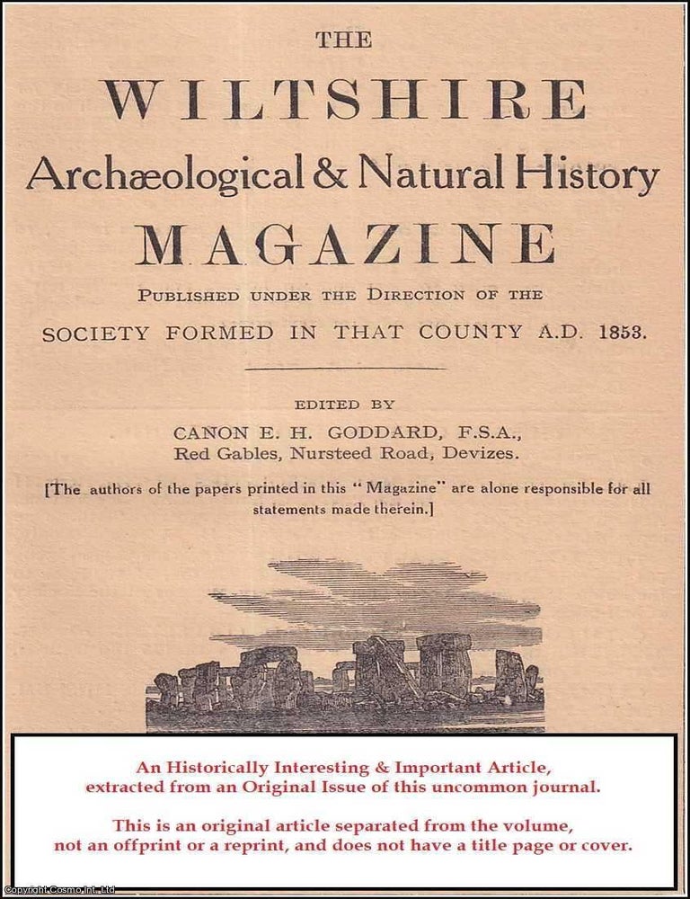 Item #511063 The Arms of Cardinal Pole. An original article from the Wiltshire Archaeological &...
