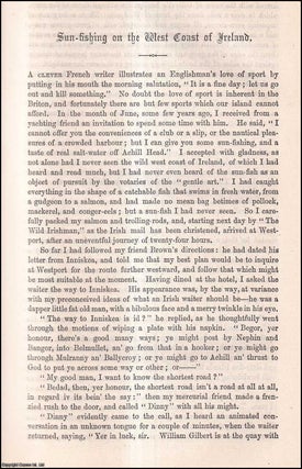 Item #511208 Sun-Fishing on the West Coast of Ireland. An uncommon original article from the...