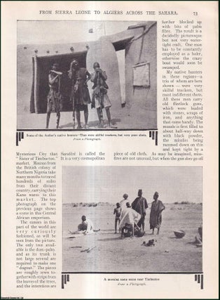 Item #511366 From Sierra Leone to Algiers Across the Sahara : the British Officer who travelled...