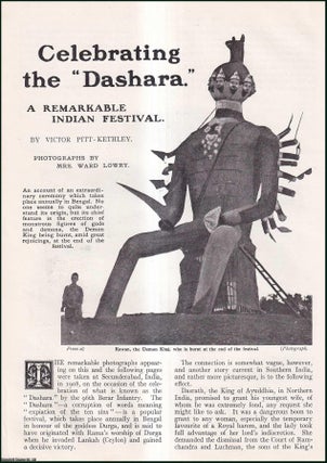 Item #511382 Celebrating the Dashara : a remarkable Indian festival, in Bengal. An uncommon...