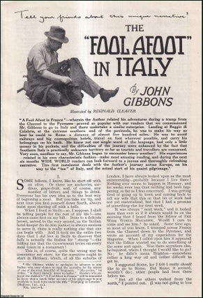 The Fool Afoot in Italy. A complete 6 part uncommon. John Gibbons., Reginald.