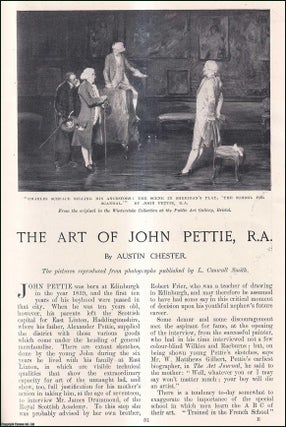 Item #511428 The Art of John Pettie, R.A. An uncommon original article from the Windsor Magazine,...