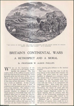 Item #511441 Britain's Continental Wars : a Retrospect & a Moral. An uncommon original article...