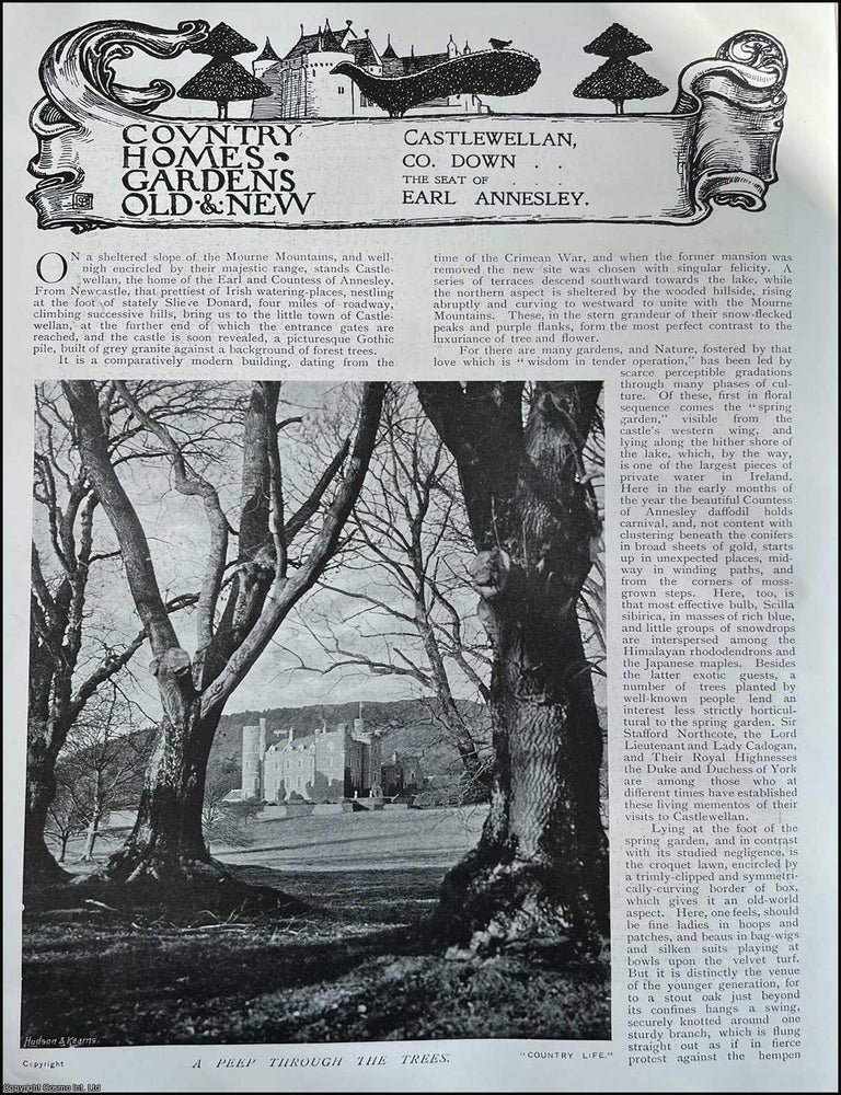 Item #511622 Castlewellan, Co. Down. The Seat of Earl Annesley. Several pictures and accompanying...