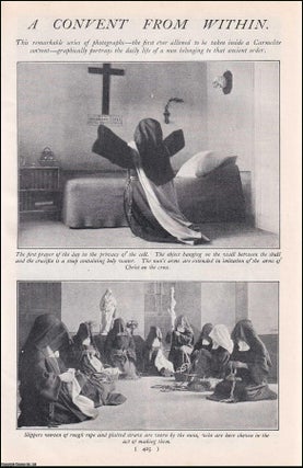 Item #511645 A Convent from Within. A series of 13 photographs, the first ever allowed to be...