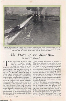 Item #511662 The Future of the Motor-Boat. An uncommon original article from the Harmsworth...
