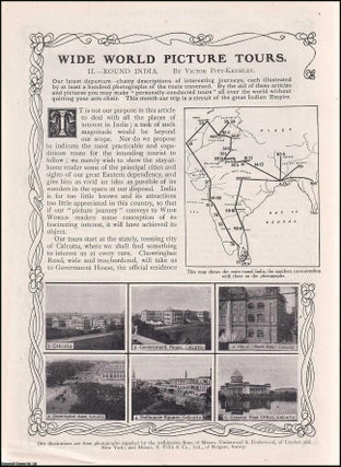 Item #511728 Round India : Wide World Picture Tours. An uncommon original article from the Wide...