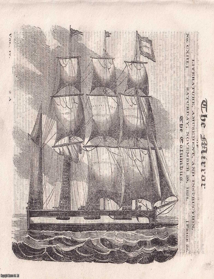 Item #511904 The Columbus, Canadian Vessel. A complete rare weekly issue of the Mirror of...
