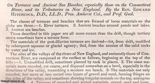 Item #512471 Terraces and Ancient Sea Beaches, especially those on the Connecticut River, & its...