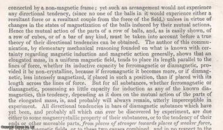 Item #512566 The Equilibrium of Elongated Masses of Ferromagnetic Substance in Uniform & varied...