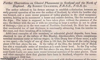 Item #512619 Glacial Phaenomena in Scotland & the North of England. An uncommon original article...