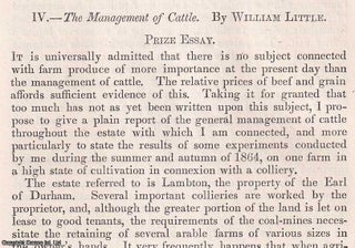 Item #512709 The Management of Cattle TOGETHER WITH Cross-Breeding cattle. Two complete original...