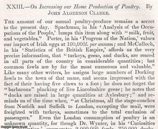 Item #512722 Increasing our Home Production of Poultry. An original article from the Journal of...
