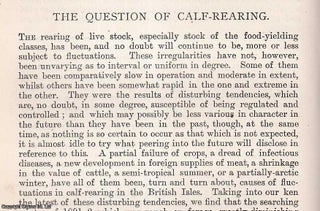 Item #512740 Calf-Rearing. An original article from the Journal of the Royal Agricultural Society...