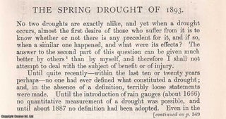 Item #512751 The Spring Drought of 1893. An original article from the Journal of the Royal...