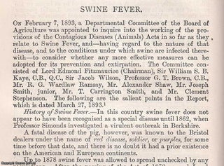 Item #512759 Swine Fever : contagious disease in animals. An original article from the Journal of...