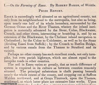 Item #512779 The Farming of Essex. An original article from the Journal of the Royal Agricultural...