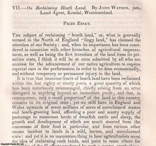 Item #512815 Reclaiming Heath Land. An original article from the Journal of the Royal...