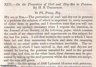 Item #512818 The Prevention of Curl & Dry-Rot in Potatoes. An original article from the Journal...