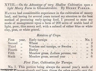 Item #512821 The Advantage of very Shallow Cultivation upon a light Moory Farm in...