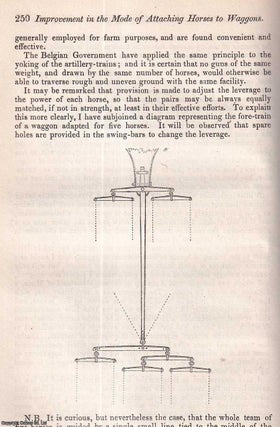 Item #512825 An Improvement in the Mode of Attaching Horses to Waggons. An original article from...