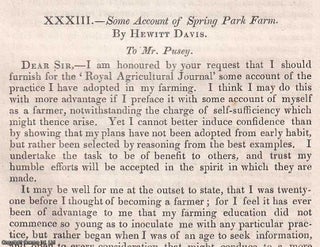 Item #512865 Spring Park Farm. An original article from the Journal of the Royal Agricultural...