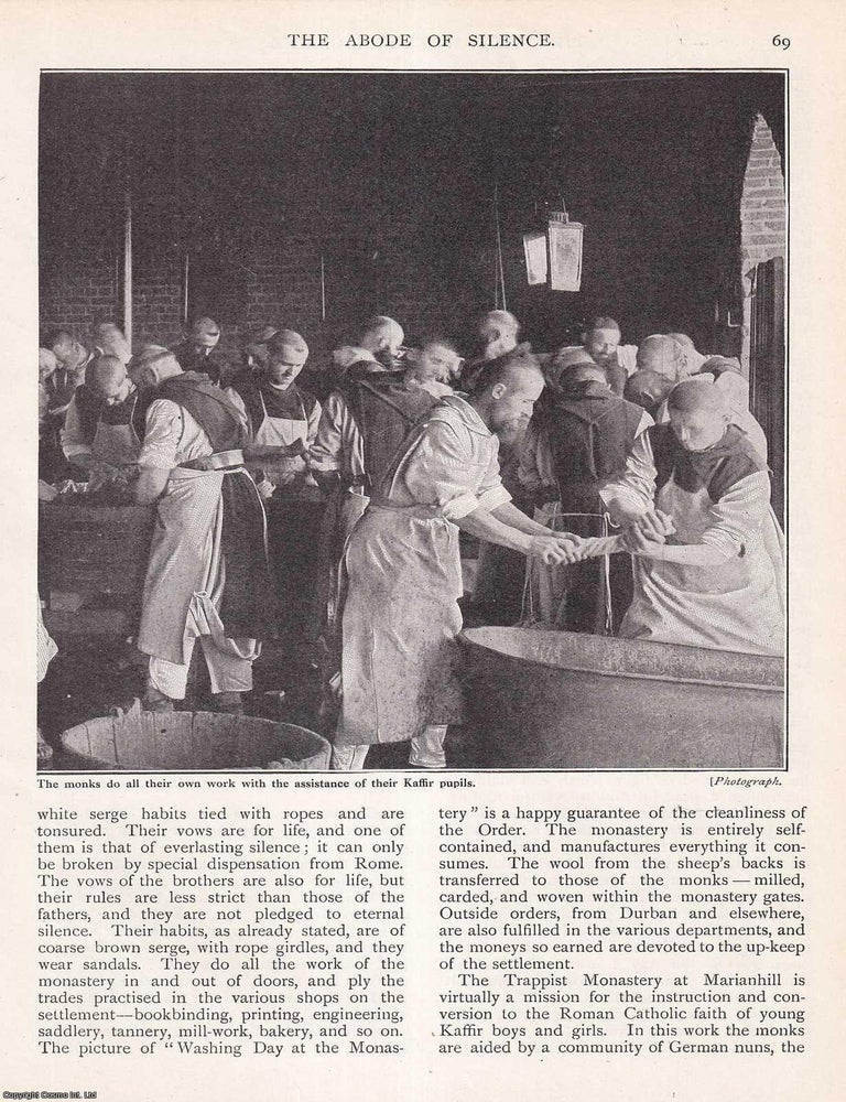 Item #513057 The Abode of Silence : Trappist Monastery at Marianhill, Natal. By Mrs. Oscar...