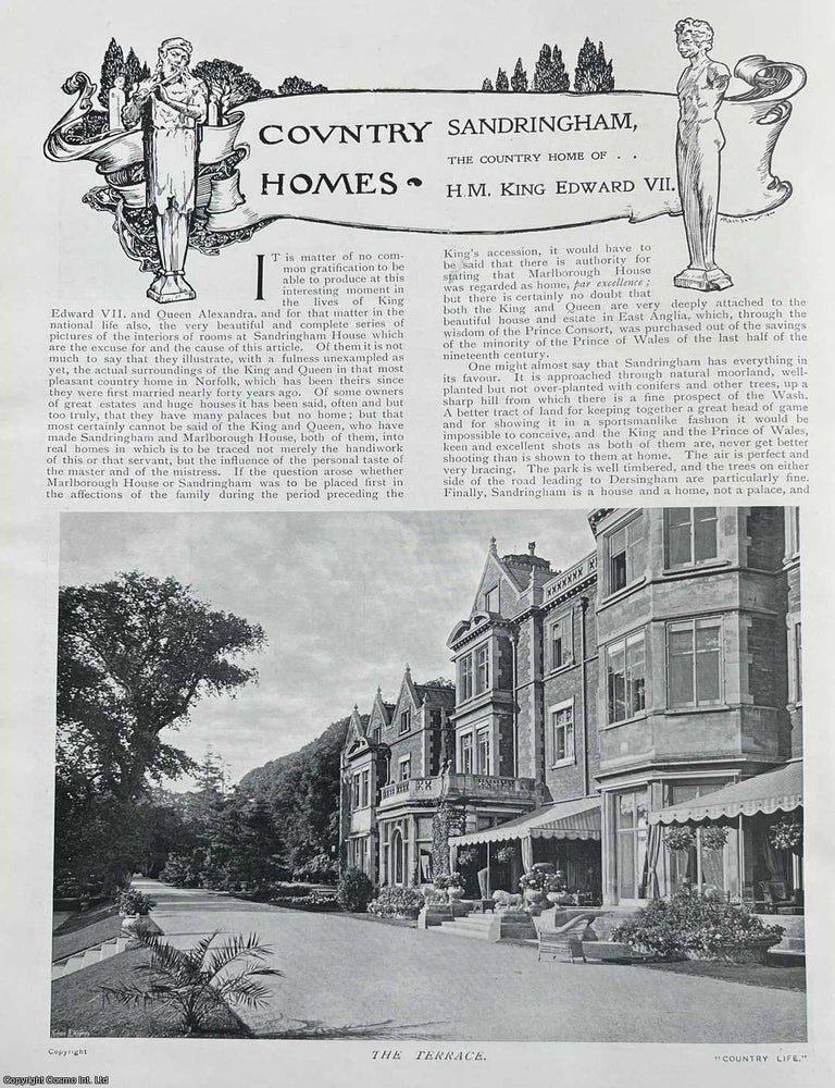 Item #513119 Sandringham House, Norfolk. The Country Home of H.M. King Edward VII. Several...