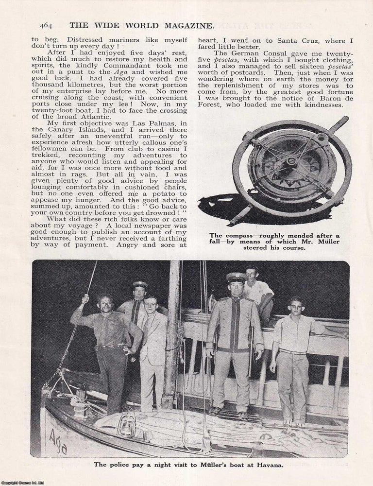 Item #513229 Across the Atlantic in a Twenty-Foot Boat : from Hamburg to New York. By Paul Muller...