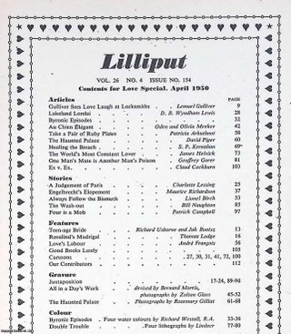 Lilliput Magazine. April 1950. Vol.26 no.4 Issue no.154. Ronald Searle drawing, James Helvick article, Zoltan Glass photographs, and other pieces.