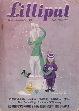 Lilliput Magazine. February-March 1952. Vol.30 no.2 Issue no.177. Ronald Searle drawings, Ronald Searle rum advert, Liam O'Flaherty story, Doris Lessing story, and other pieces.