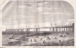 1855 : Margate Pier. An original page from The Builder. MARGATE PIER.