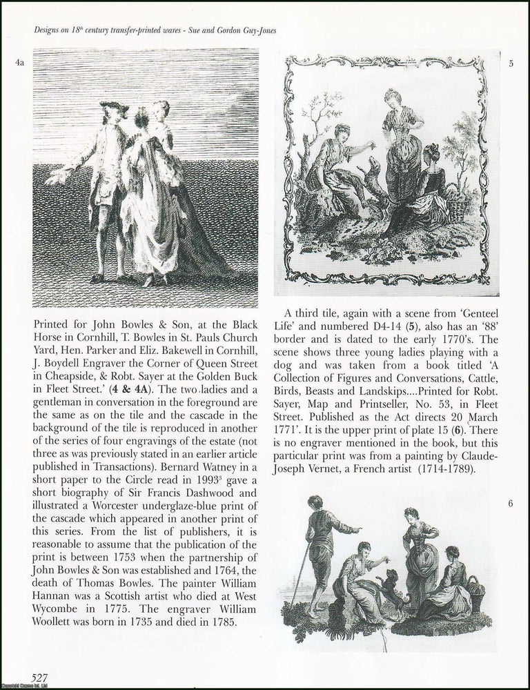 Item #513626 18th Century on-glaze Transfer-printed Wares. 11 pages, illustrated. An article...