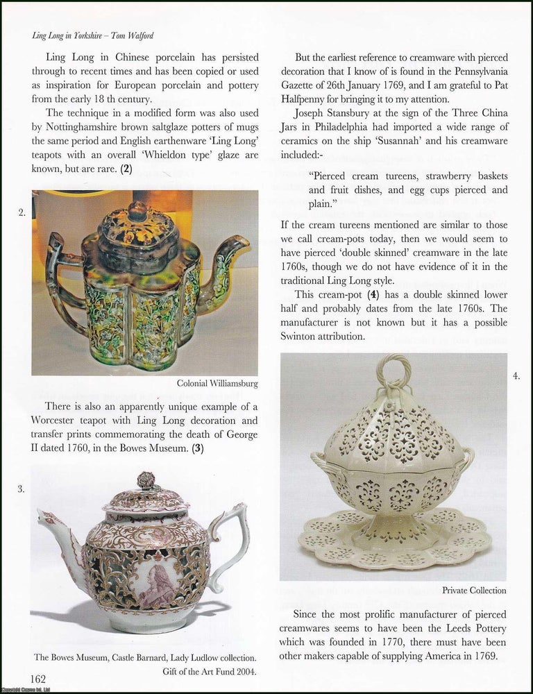 Item #513709 Ling Long Decoration in Yorkshire. An original article from the English Ceramic...