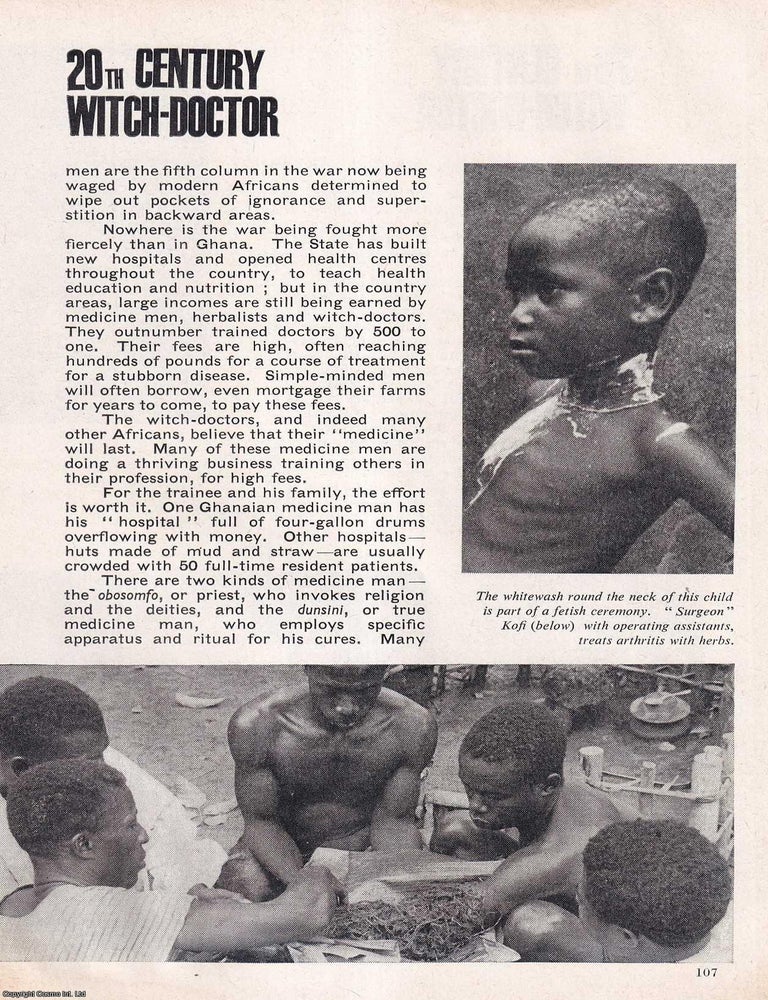 Item #513841 20th Century Witch-Doctor. WIDE WORLD MAGAZINE : Truth really is stranger than...