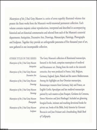 Illuminated Manuscripts : Masterpieces of the J. Paul Getty Museum.
