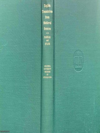 Bibliography of English Translations from Medieval Sources.