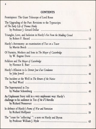 Hardy's Astronomy, by Martin Beech & more. An article in the complete issue of The Thomas Hardy Year Book : No. 19.