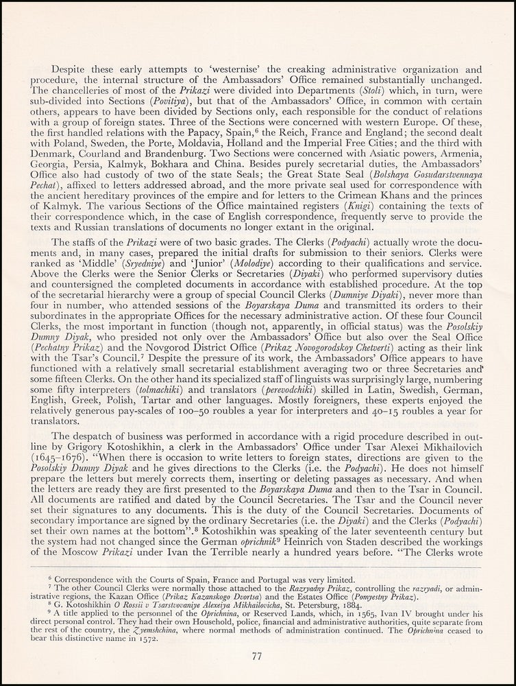 Item #514600 A Russian Royal Letter of 1682. An original article from the Journal of the Society...