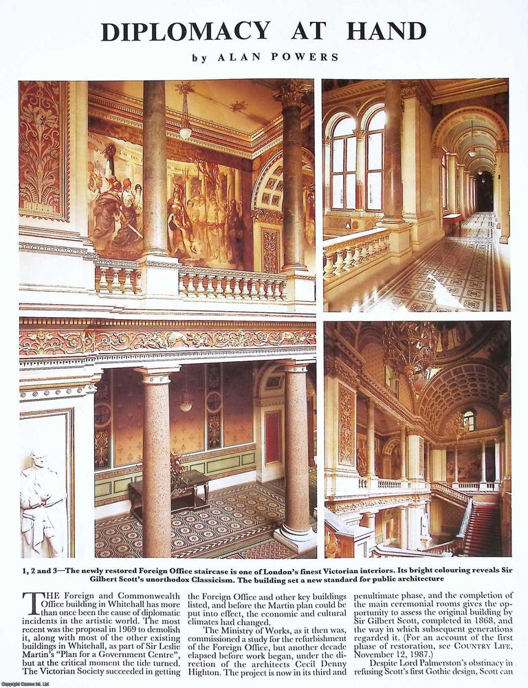 Item #515162 The Foreign & Commonwealth Office in Whitehall. Several pictures and...