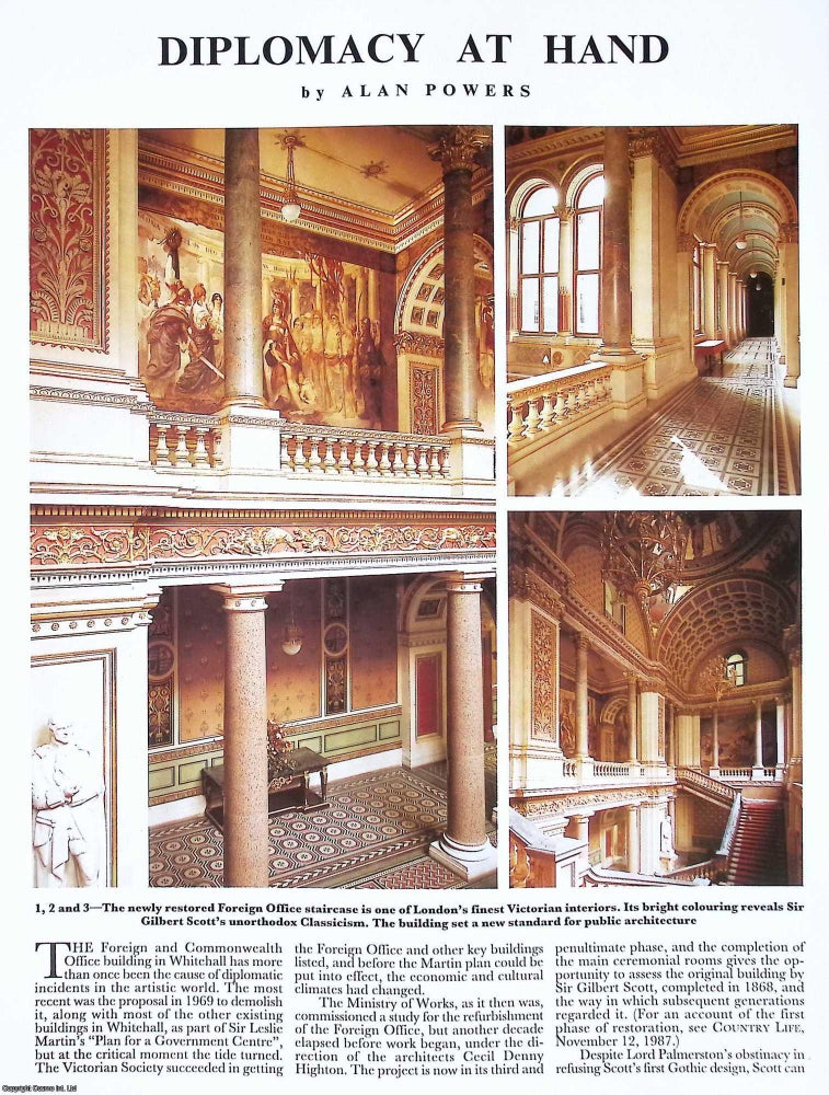 Item #515162 The Foreign & Commonwealth Office in Whitehall. Several pictures and...