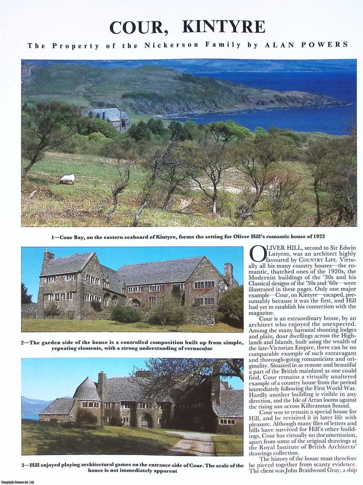 Item #515183 Cour, Kintyre. The Property of the Nickerson Family. Several pictures and...