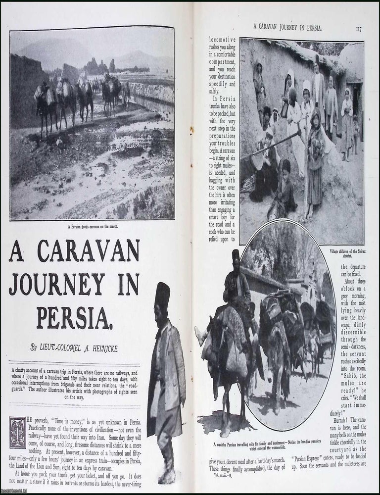 Item #515226 A Caravan Journey in Persia. Where a hundred and fifty miles takes eight to ten...