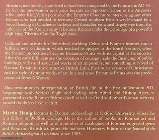 The Herbs of King Verica : Culture & Politics in Roman Britain.