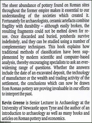 Roman Pottery : Interpreting The Past.