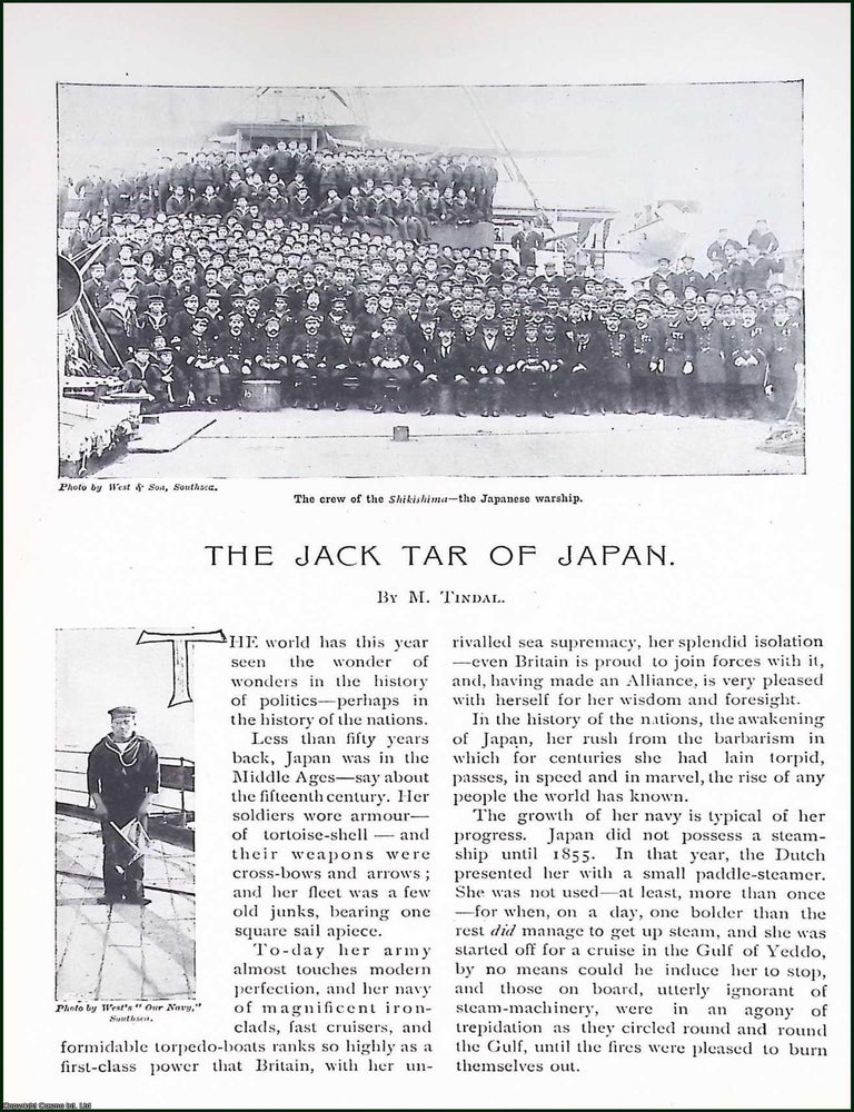 Item #515975 The Jack Tar of Japan. By M. Tindal. An original article from Pearsons Magazine,...