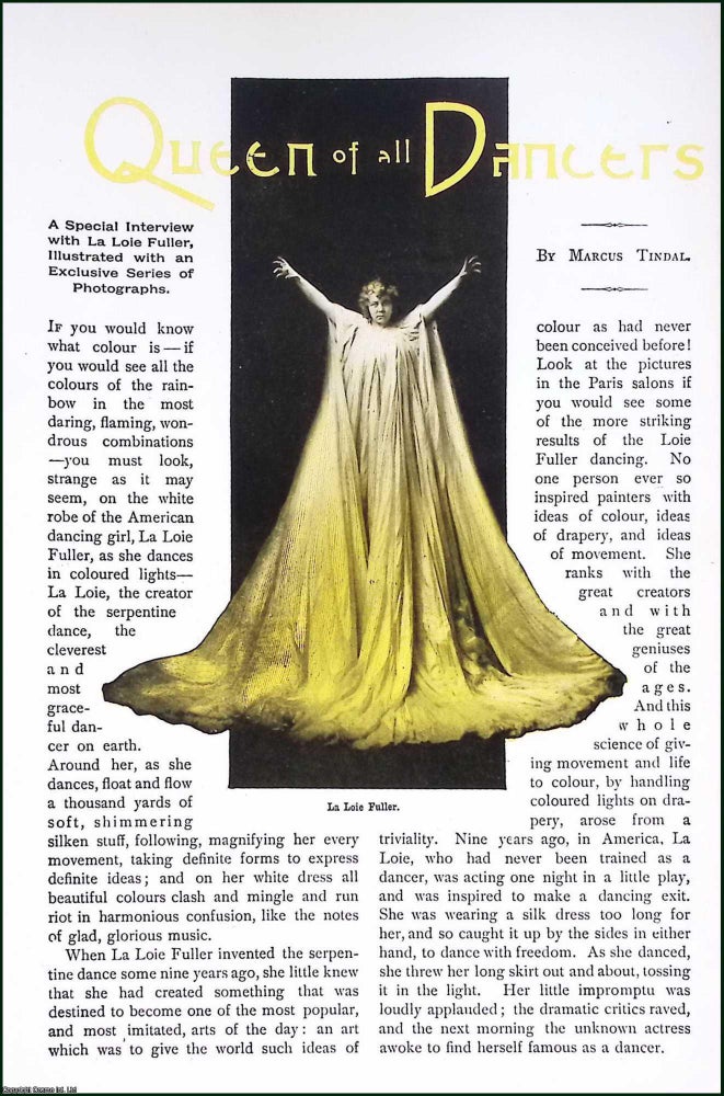 Item #516115 An interview with La Loie Fuller : Queen of all Dancers. Illustrated in colour. By...